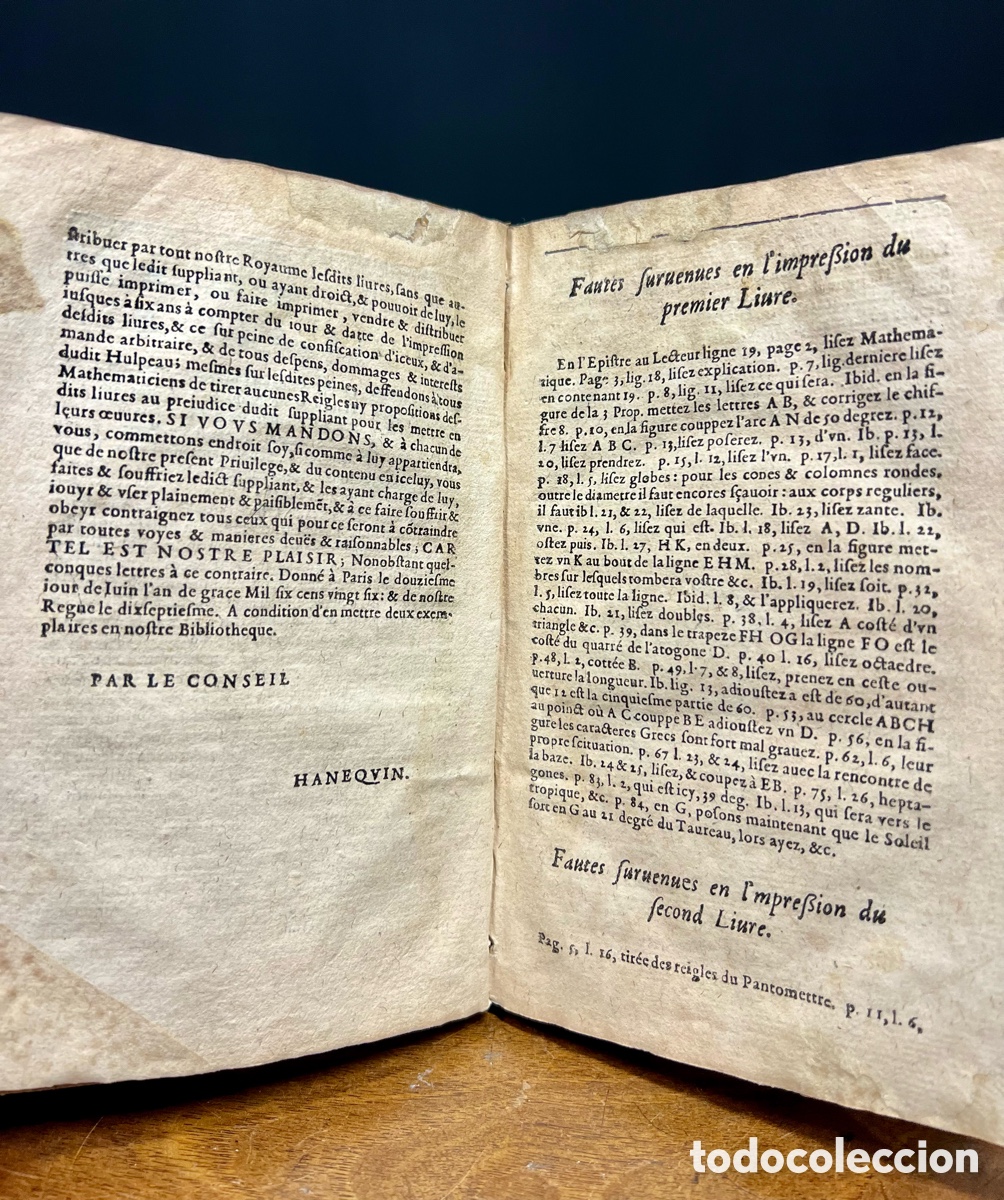 Libros antiguos: 1626, Michel Connette, Geometrie&hellip;. - Foto 16