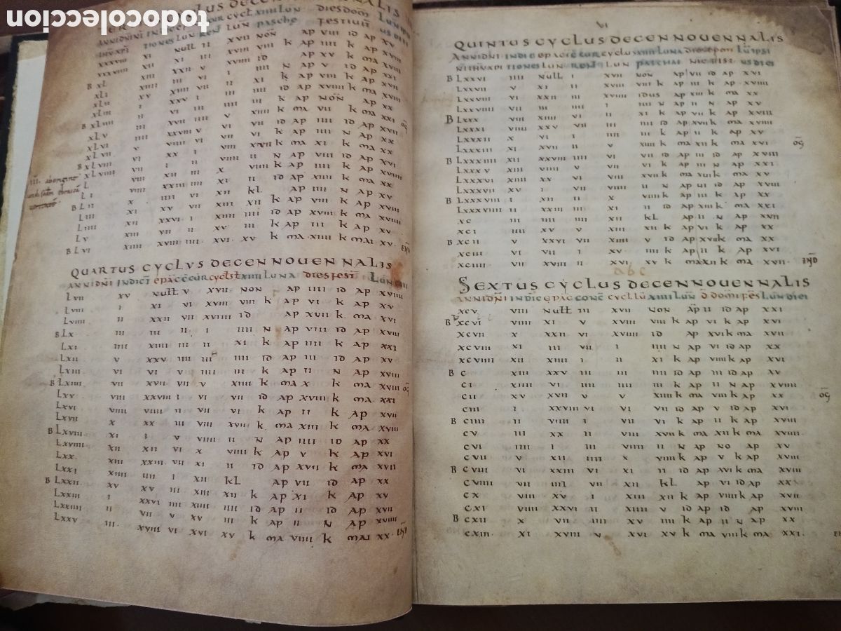 Libros antiguos: CODICE DE METZ. TRATADO DE COMPUTO Y ASTRONOMIA. facsimil. - Foto 5