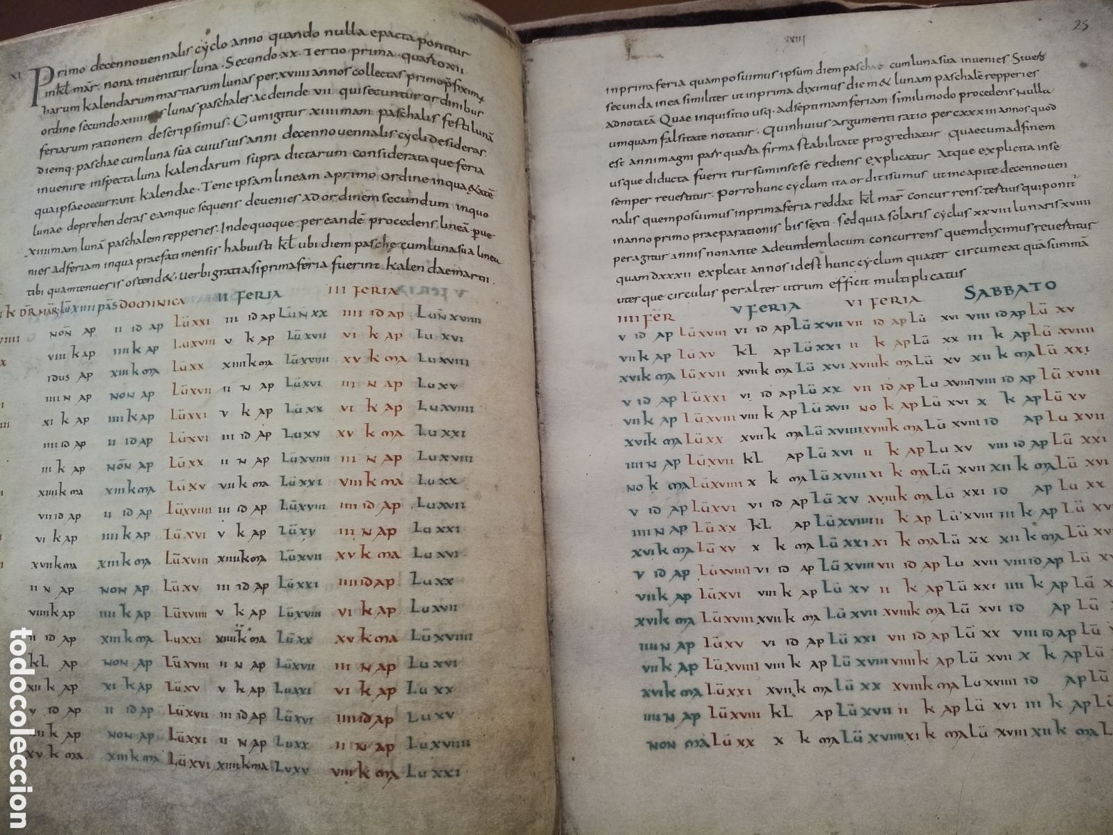 Libros antiguos: CODICE DE METZ. TRATADO DE COMPUTO Y ASTRONOMIA. facsimil. - Foto 7