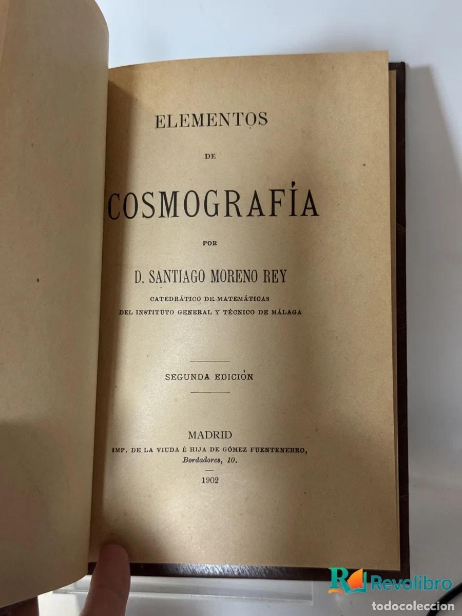 Old books: Elementos de Cosmograf&iacute;a - D. Santiago Moreno Rey