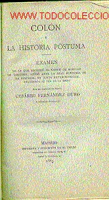 Libros antiguos: COL&Oacute;N Y LA HISTORIA POSTUMA. - Foto 1