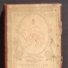 Libros antiguos: MEMORIAS DE CASANOVA. TOMO I. TRADUCC DE C. RIVAS CHERIF. RENACIMIENTO. MADRID, 1916.. Lote 35064109