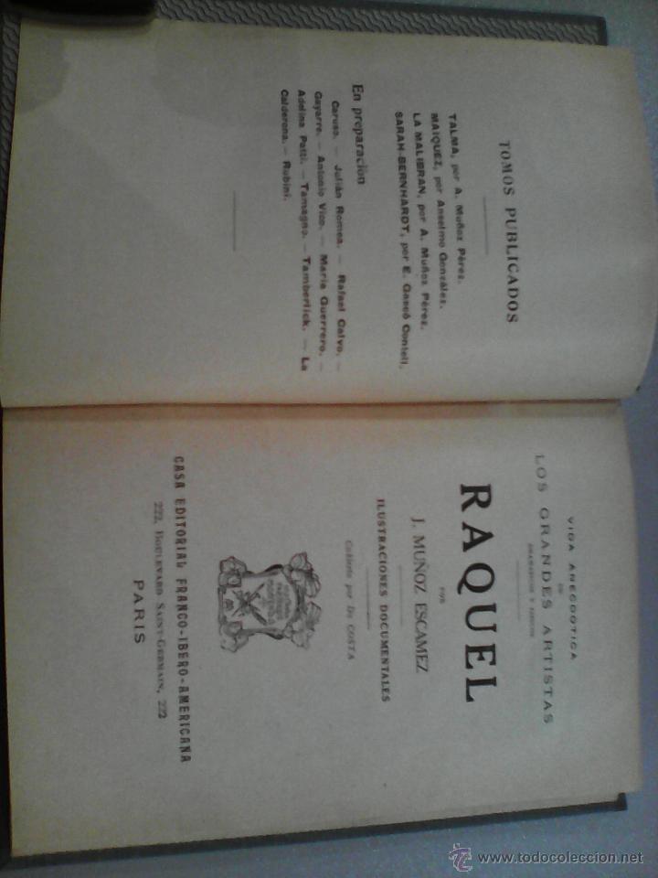 Libros antiguos: Raquel - Foto 2