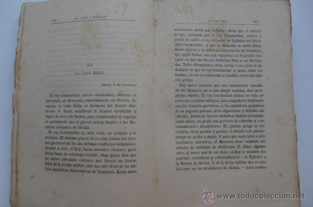 Libros antiguos: Gaziel. De París a Monastir (1915). Edicion de 1917 - Foto 3 - 48584798