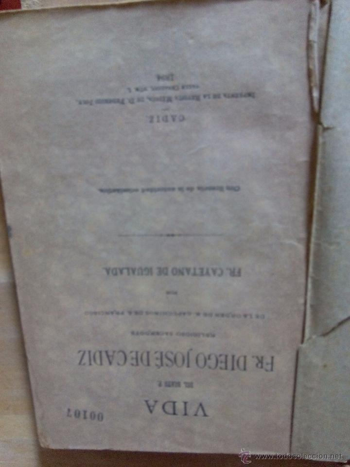 Libros antiguos: Fray Diego de C&aacute;diz. - Foto 2