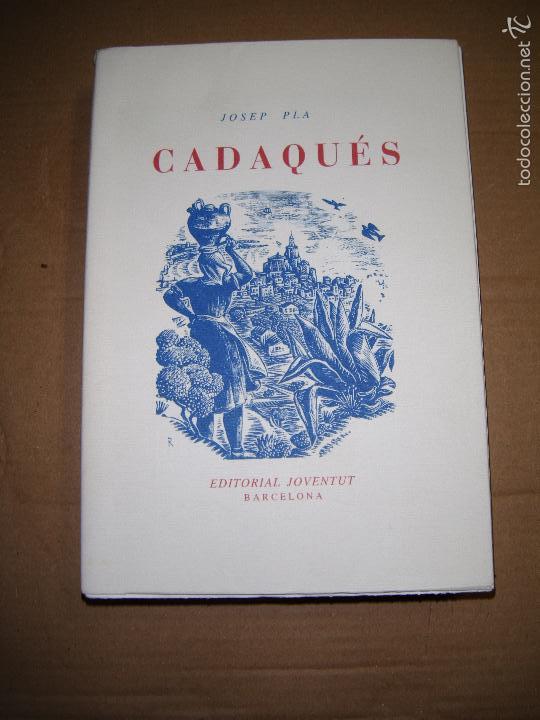 Libros antiguos: cadaques de josep pla - Foto 1