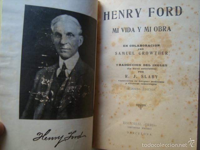Henry ford - mi vida y mi obra (orbis reinhold - Vendido en Venta