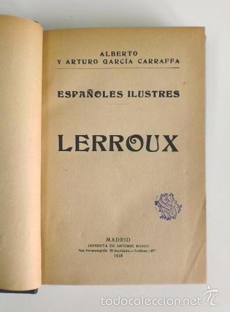 Libros antiguos: LERROUX - Foto 1