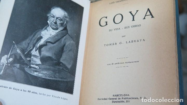 Libros antiguos: GOYA. SU VIDA Y SUS OBRAS. TOMAS G. LARRAYA - Foto 2