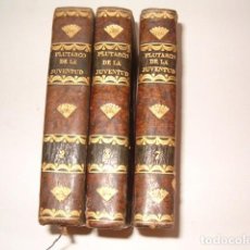 Libros antiguos: PIERRE BLANCHARD. PLUTARCO DE LA JUVENTUD EN CASTELLANO. TOMOS II, III Y VII. TRES TOMOS. RM77770.. Lote 68888989