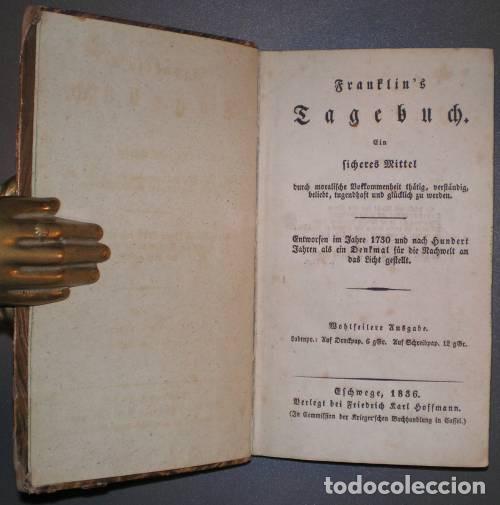 Libros antiguos: FRANKLIN, BENJAMIN:  FRANKLINS TAGEBUCH. 1836 - Foto 1