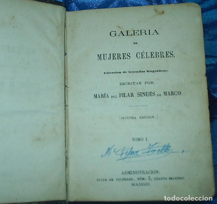 Libros antiguos: GALERIA DE MUJERES CELEBRES TOMO I, ESPAÑOLA 1864, 256 PG.-IMPORTANTE LEER ENVIOS - Foto 2 - 90641280