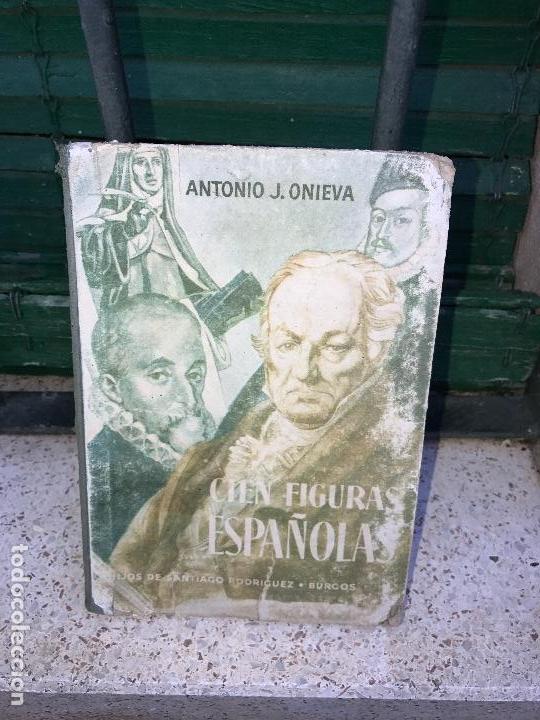 Libros antiguos: Cien figuras espa&ntilde;olas - Foto 1