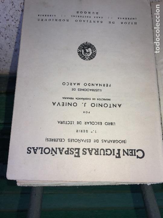 Libros antiguos: Cien figuras espa&ntilde;olas - Foto 3