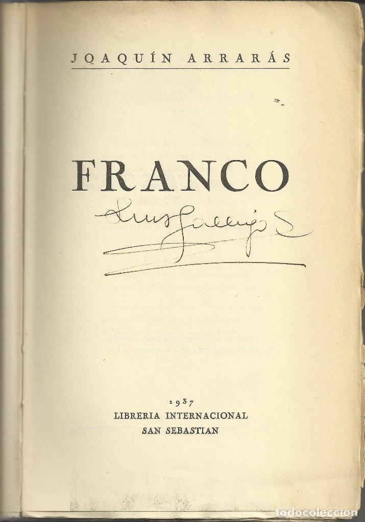 Libros antiguos: Franco - Foto 2