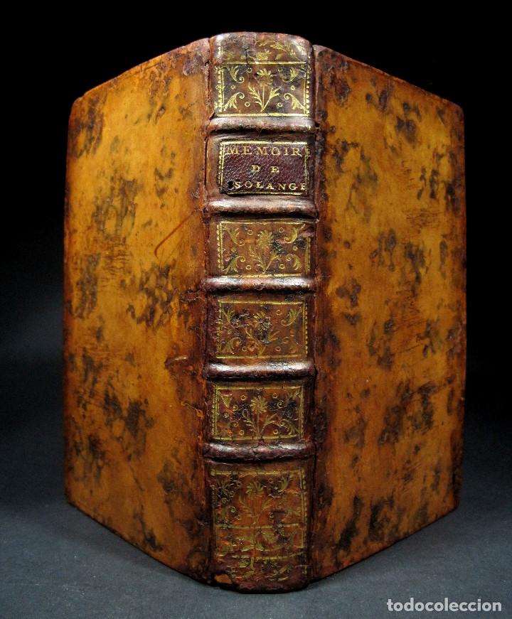 Libros antiguos: Año 1761 2 tomos en un volumen Memorias del Marqués de Solanges 250 años de antigüedad Raro - Foto 3 - 110795107