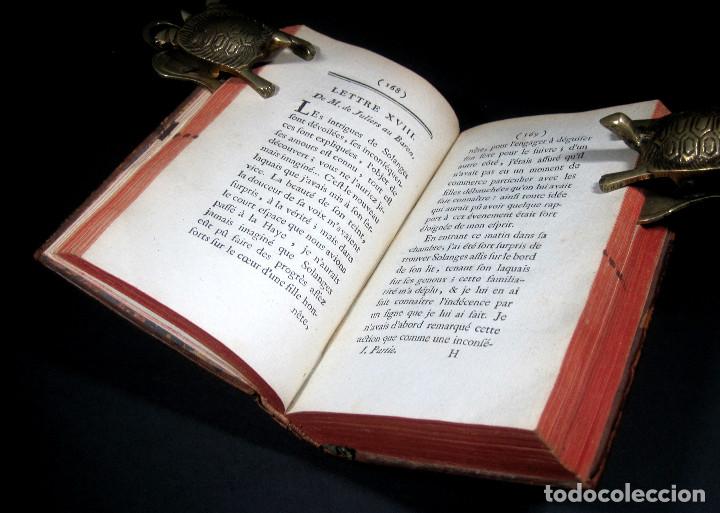 Libros antiguos: Año 1761 2 tomos en un volumen Memorias del Marqués de Solanges 250 años de antigüedad Raro - Foto 11 - 110795107