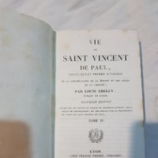 Libros antiguos: LIBRO EN FRANCÉS VIDA DE SAN VICENTE DE PAÚL. Lote 110910799