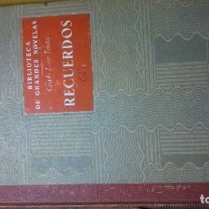 Libros antiguos: RECUERDOS DE CONDE LEON TOLSTOI. 1933. Lote 129297695