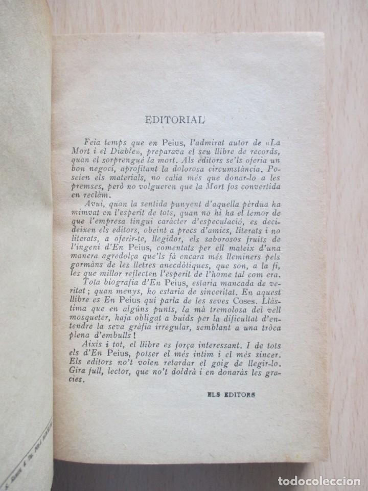 Libros antiguos: Coses d&rsquo;en Peius, de Pompeius Gener - Foto 6