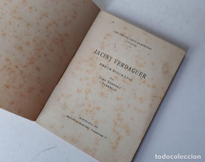 Libros antiguos: LIBRO JACINT VERDAGUER - Foto 3