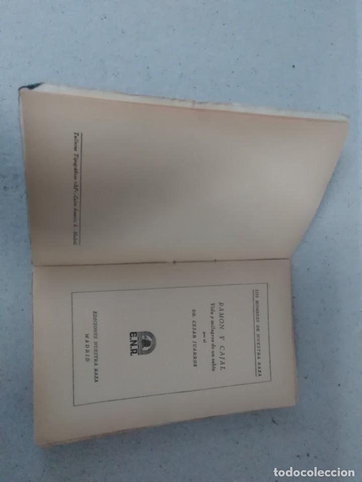 Libros antiguos: Libro Ram&oacute;n y Cajal Dr cesar juarros - Foto 2