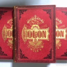 Libros antiguos: HISTORIA DE LA VIDA Y VIAJES DE CRISTOBAL COLON. 3 VOL. CONDE ROSELLY. AÑO 1878. LEER Y VER FOTOS.. Lote 313757008