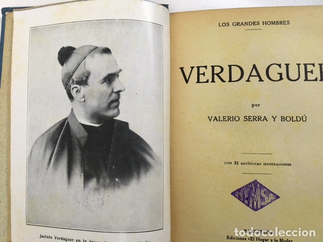 Libros antiguos: Verdaguer de Valerio Serra y Boldú - Colección Grandes Hombres - Foto 2 - 177665807