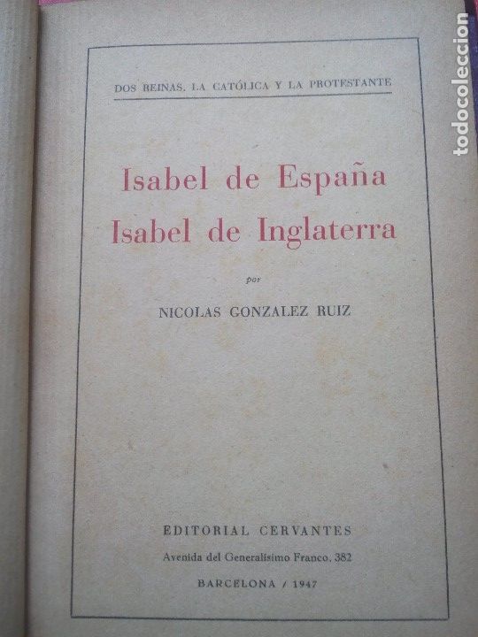 Libros antiguos: Isabel de Espa&ntilde;a - Isabel de Inglaterra - Foto 4
