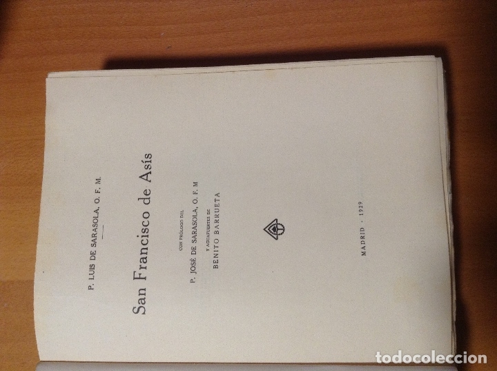 Libros antiguos: SARASOLA, Luis - BARRUETA, B. - SAN FRANCISCO DE ASÍS. Edición de lujo - Madrid 1929 - Aguafuertes - Foto 4 - 182796366
