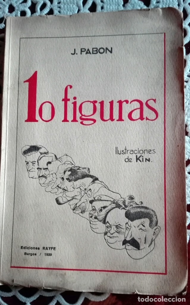Libros antiguos: 10 figuras. Pab&oacute;n, J. - Foto 1