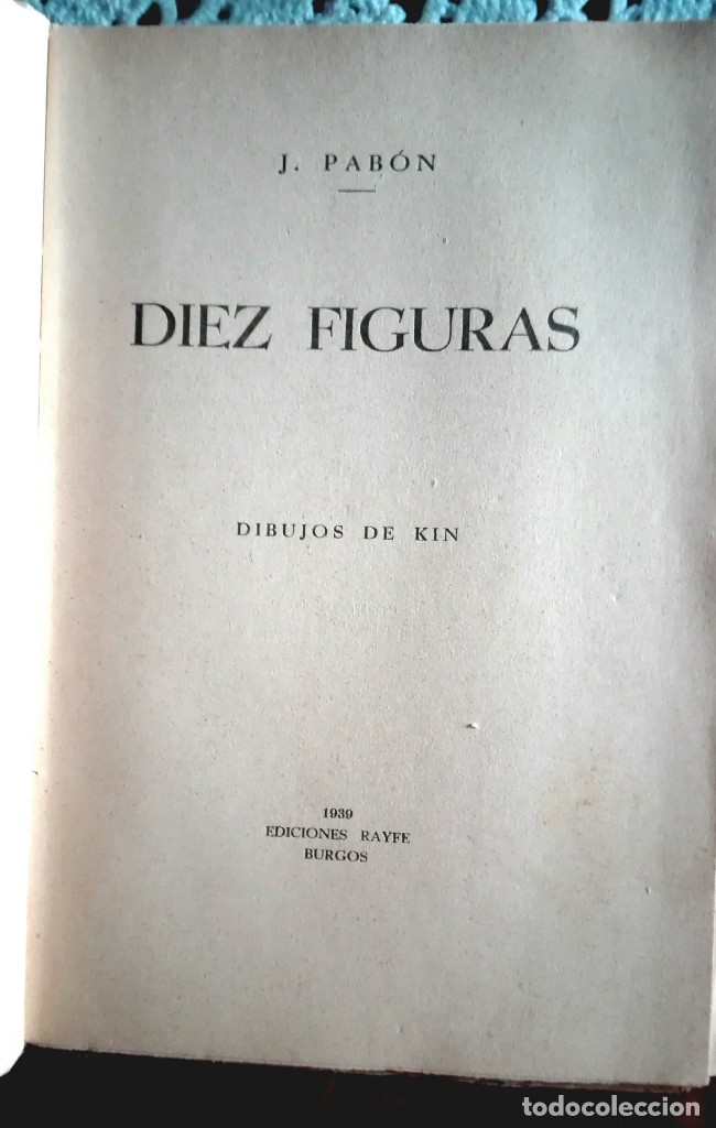 Libros antiguos: 10 figuras. Pab&oacute;n, J. - Foto 2