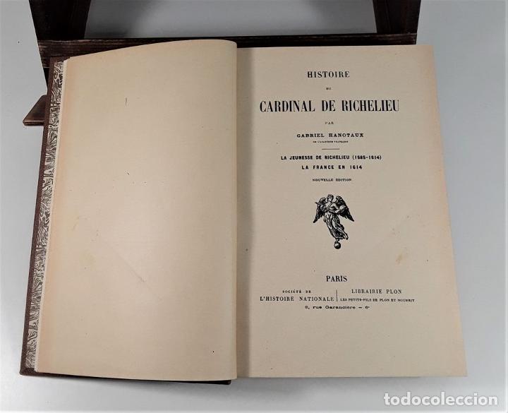 Libros antiguos: HISTOIRE DU CARDINAL DE RICHELIEU. 6 TOMOS. GABRIEL HANOTAUX. PARIS. S/F. - Foto 5 - 192883418