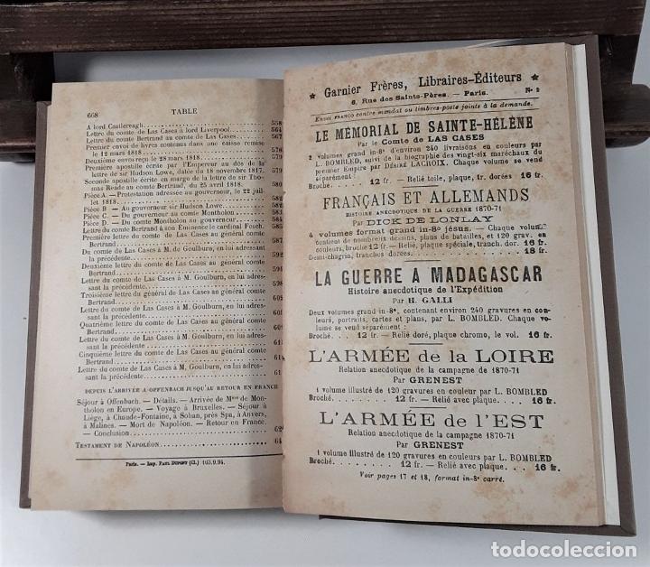 Libros antiguos: LE MÉMORIAL DE SAINTE-HÉLÈNE. 3 TOMOS. LE COMTE DE LAS CASAS. EDIT. GARNIER FRÈRES. - Foto 12 - 192891198