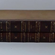 Libros antiguos: CORRESPONDANCE DE LORD BYRON AVEC UN AMI. 2 TOMOS. PARÍS. 1825.