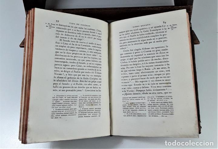 Libros antiguos: HISTORIA DE LA VIDA DE MARCO TULIO CICERON. TOMO II. C. MIDDLETON. 1790. - Foto 7 - 297490063