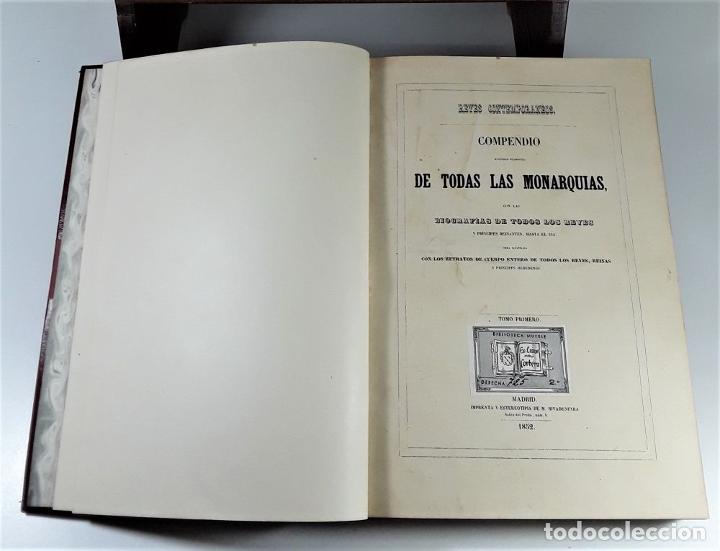 Libros antiguos: COMPENDIO HISTÓRICO FILOSÓFICO DE TODAS LAS MONARQUÍAS. TOMO I. IMP. RIVADENEYRA. 1852. - Foto 4 - 198106251
