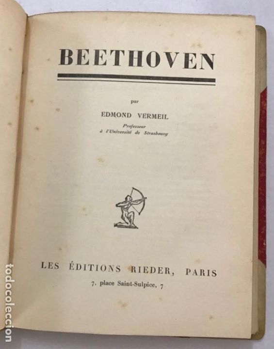 Libros antiguos: BEETHOVEN. - Foto 1