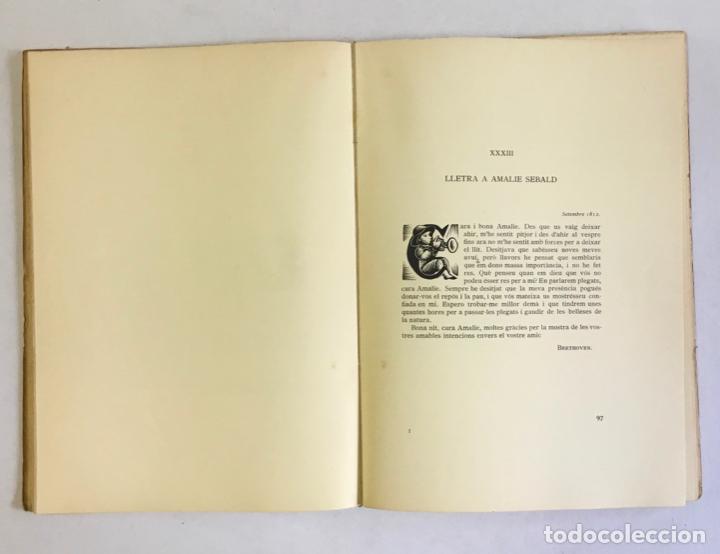 Libros antiguos: CORRESPOND&Egrave;NCIA DE BEETHOVEN. - [MILL&Agrave;S RAURELL.] - Foto 3