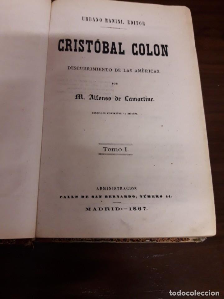 Libros antiguos: Crist&oacute;bal Col&oacute;n 1837 - Foto 4