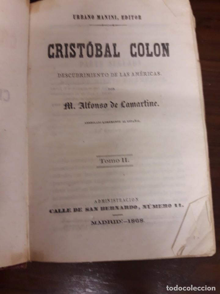 Libros antiguos: Crist&oacute;bal Col&oacute;n 1837 - Foto 9