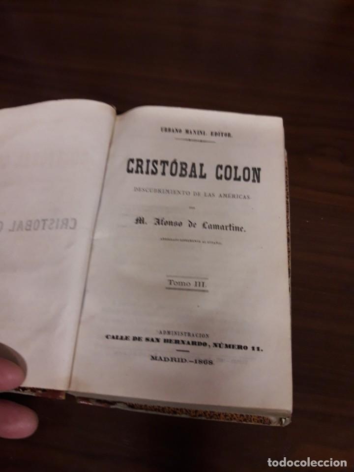 Libros antiguos: Crist&oacute;bal Col&oacute;n 1837 - Foto 13