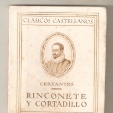 Libros antiguos: RINCONETE Y CORTADILLO. CERVANTES CLASICOS CASTELLANO Nº 1. ED ALCIDES. 10 X 13,4 CMS. . VELL I BELL. Lote 207543477