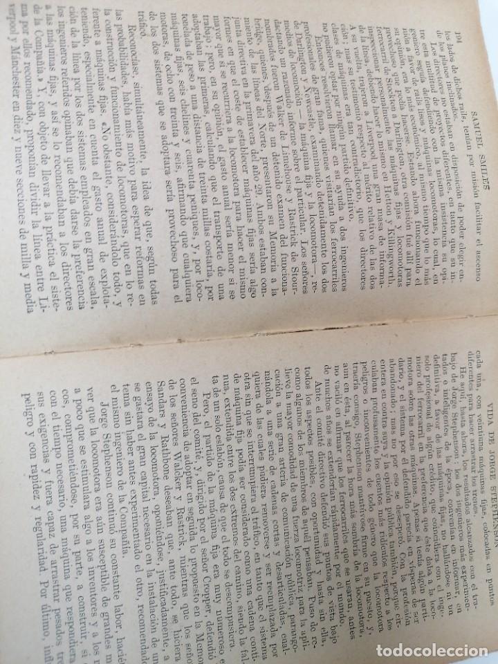 Libros antiguos: Samuel Smiles. La vida de Jorge Stephenson. - Foto 3