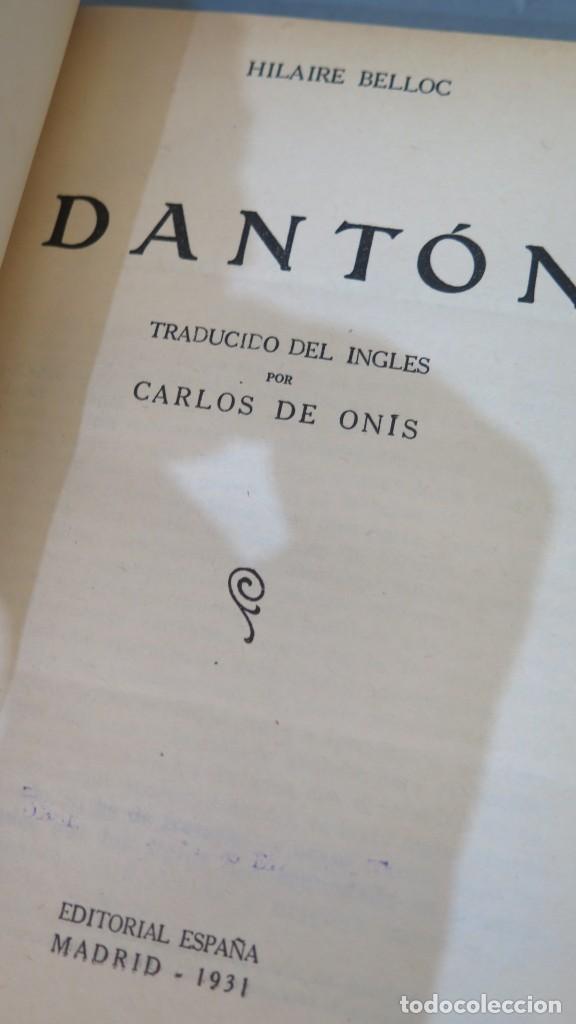 Libros antiguos: 1931.- DANTON. BELLOC - Foto 2