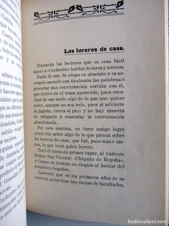 Libros antiguos: Cocherito. (Cástor Jaureguibeitia Ibarra, Torero) ¿Pedro Rodriguez? ¿1911? . Club Cocherito Bilbao. - Foto 3 - 226591706