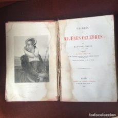Libros antiguos: M. SAINTE-BEUVE - GALERÍA DE MUJERES CÉLEBRES - 14 RETRATOS GRABADOS AL BURIL - PARÍS, 1911. Lote 229709400