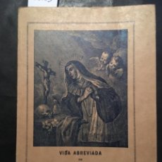 Libros antiguos: VIDA ABREVIADA DE SANTA CATALINA TOMASSA, MALLORCA, 1930