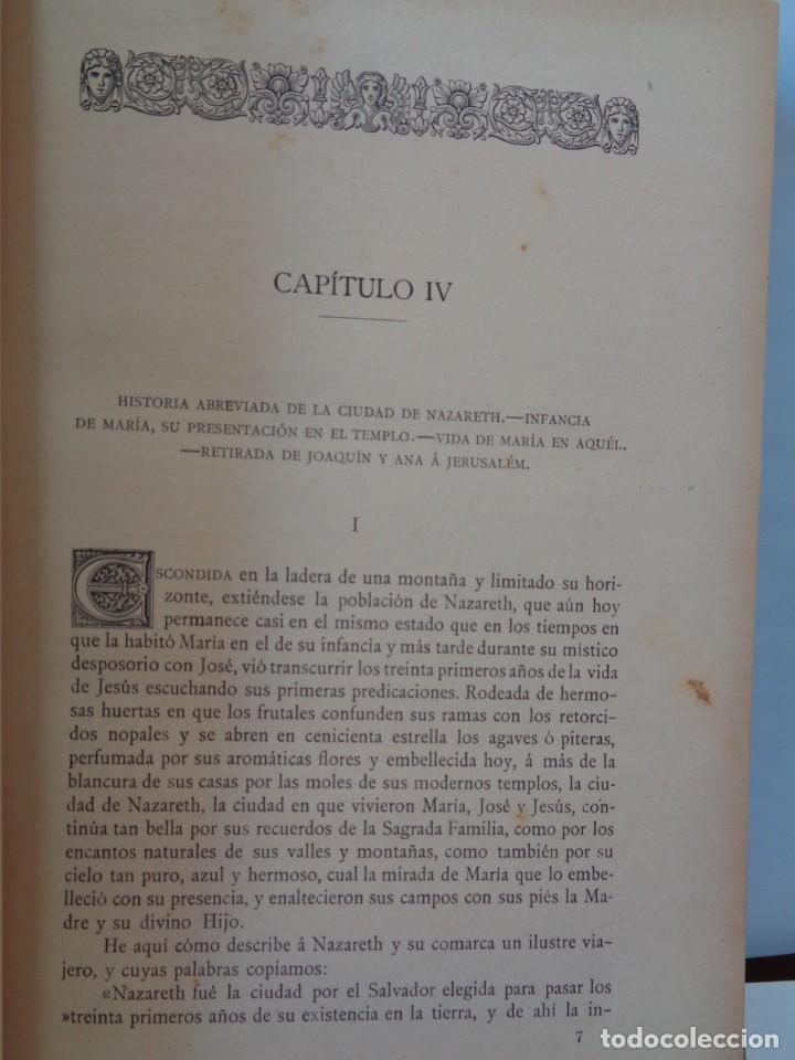 Libros antiguos: ¡¡ ANTIGUO LIBRO: VIDA DE LA SANTISIMA VIRGEN MARIA, MADRE DE DIOS: - 1899. !! - Foto 17 - 276260268