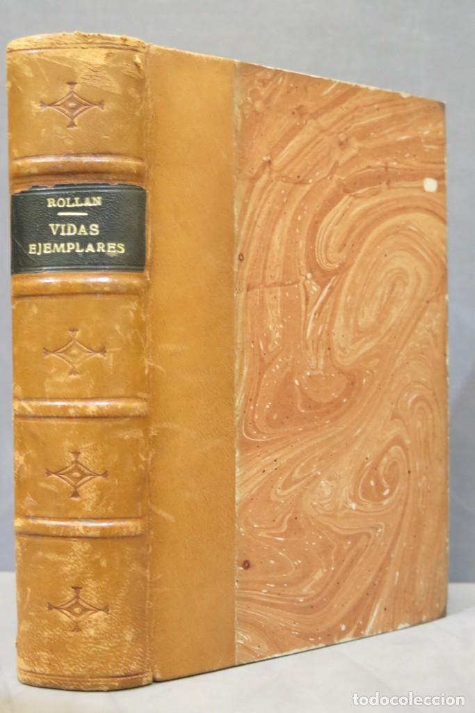 Libros antiguos: 1923.- VIDAS EJEMPLARES. ROLLAND - Foto 1